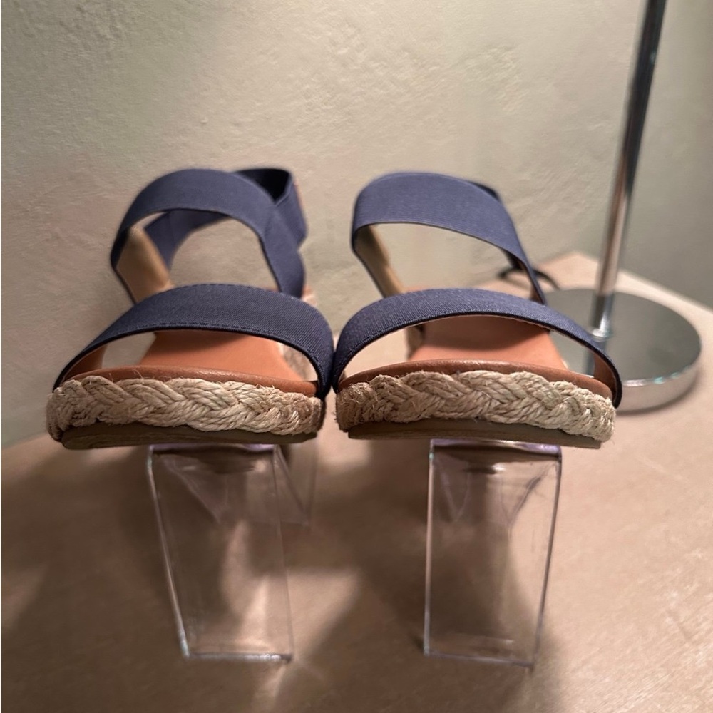 Tommy Bahama Women's Navy Espadrille Sandals - Picture 7 of 12